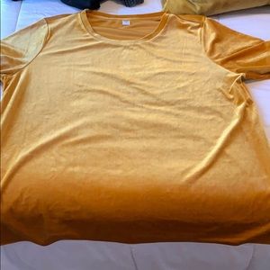 Velvet short sleeve top